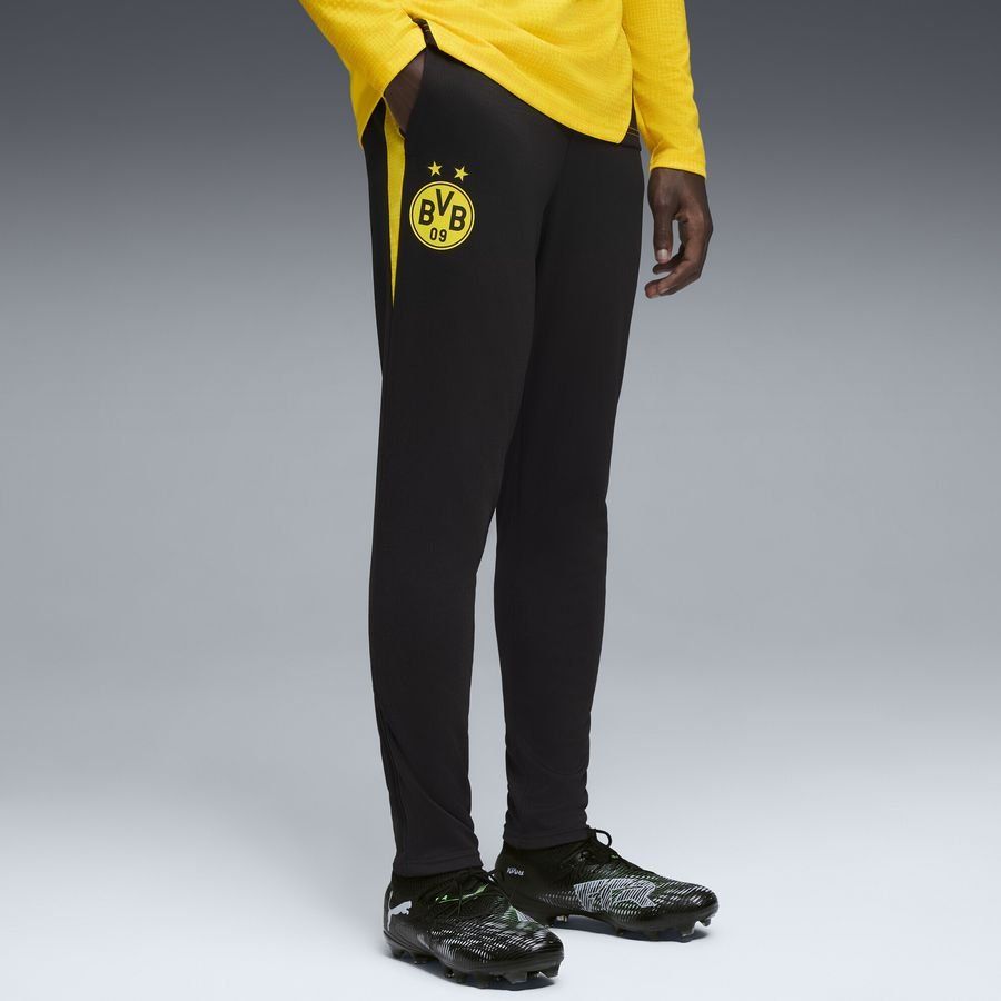 Dortmund Training Trousers - PUMA Black/Faster Yellow - Men's-SoccerKits Hub | Buy Soccer Jerseys Online